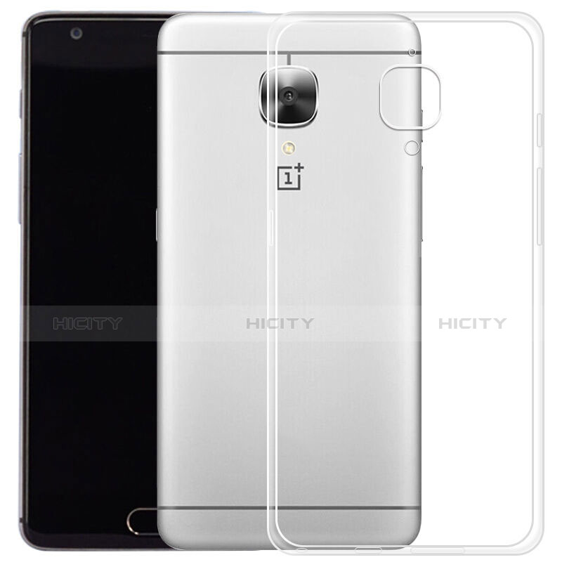 Custodia Silicone Trasparente Ultra Sottile Morbida per OnePlus 3 Chiaro