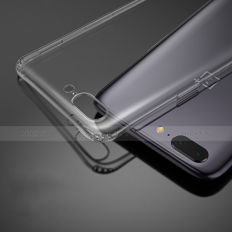 Custodia Silicone Trasparente Ultra Sottile Morbida per OnePlus 5 Chiaro