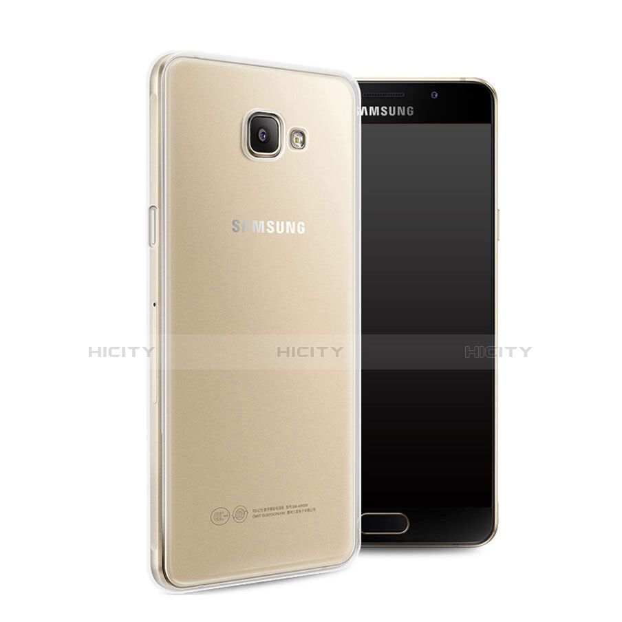 Custodia Silicone Trasparente Ultra Sottile Morbida per Samsung Galaxy A7 (2016) A7100 Bianco