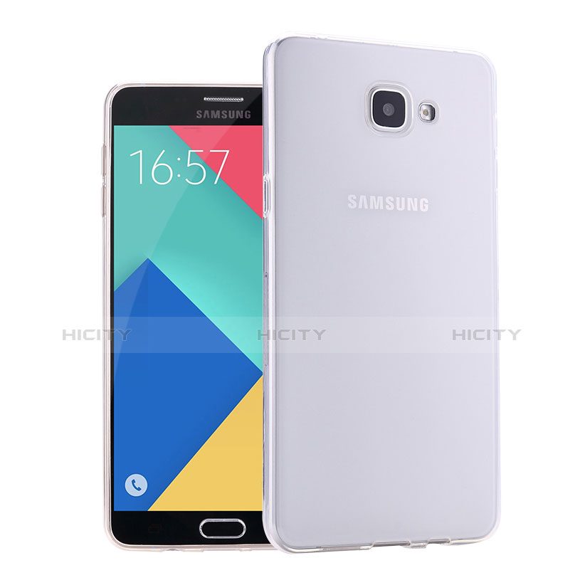 Custodia Silicone Trasparente Ultra Sottile Morbida per Samsung Galaxy A9 Pro (2016) SM-A9100 Bianco