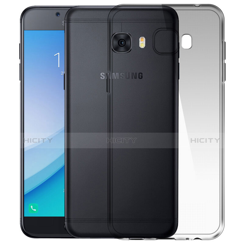 Custodia Silicone Trasparente Ultra Sottile Morbida per Samsung Galaxy C7 Pro C7010 Chiaro