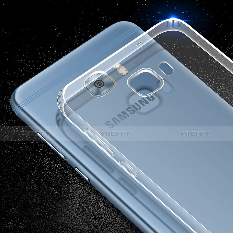 Custodia Silicone Trasparente Ultra Sottile Morbida per Samsung Galaxy C9 Pro C9000 Chiaro
