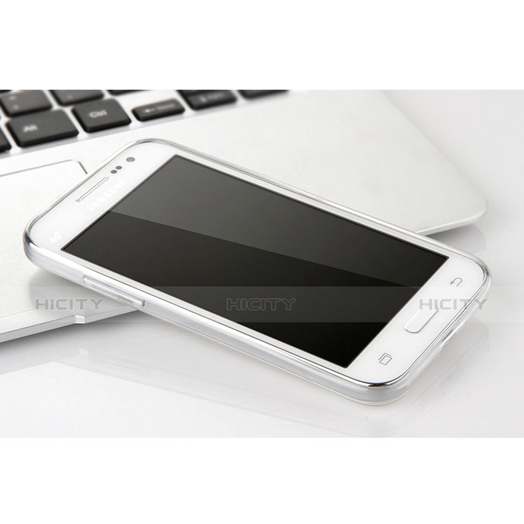 Custodia Silicone Trasparente Ultra Sottile Morbida per Samsung Galaxy Core Prime G360F G360GY Chiaro