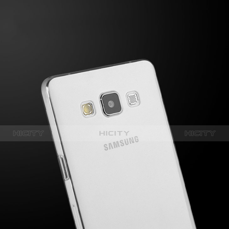 Custodia Silicone Trasparente Ultra Sottile Morbida per Samsung Galaxy Grand 3 G7200 Chiaro