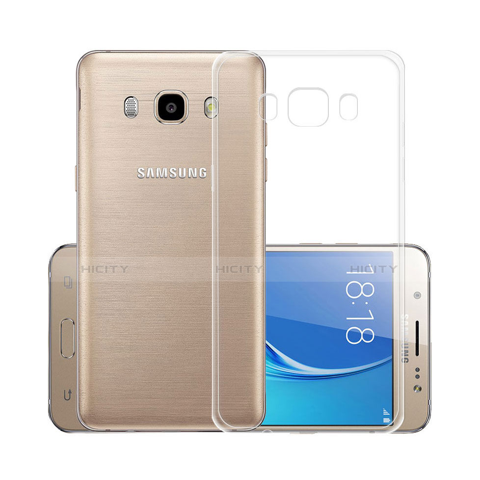 Custodia Silicone Trasparente Ultra Sottile Morbida per Samsung Galaxy J5 Duos (2016) Chiaro