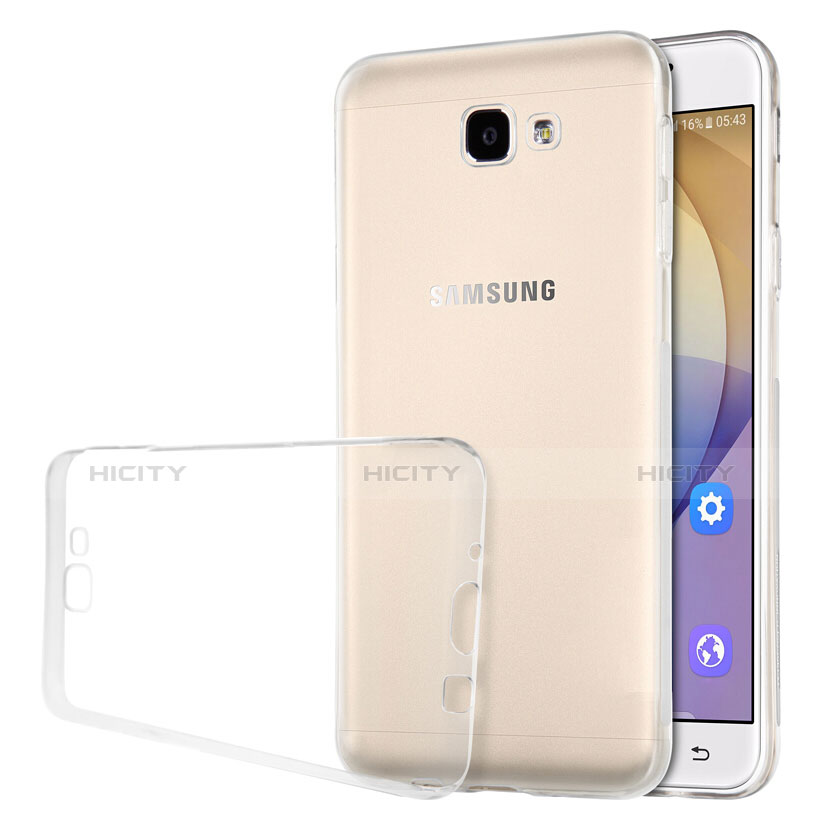 Custodia Silicone Trasparente Ultra Sottile Morbida per Samsung Galaxy J5 Prime G570F Chiaro