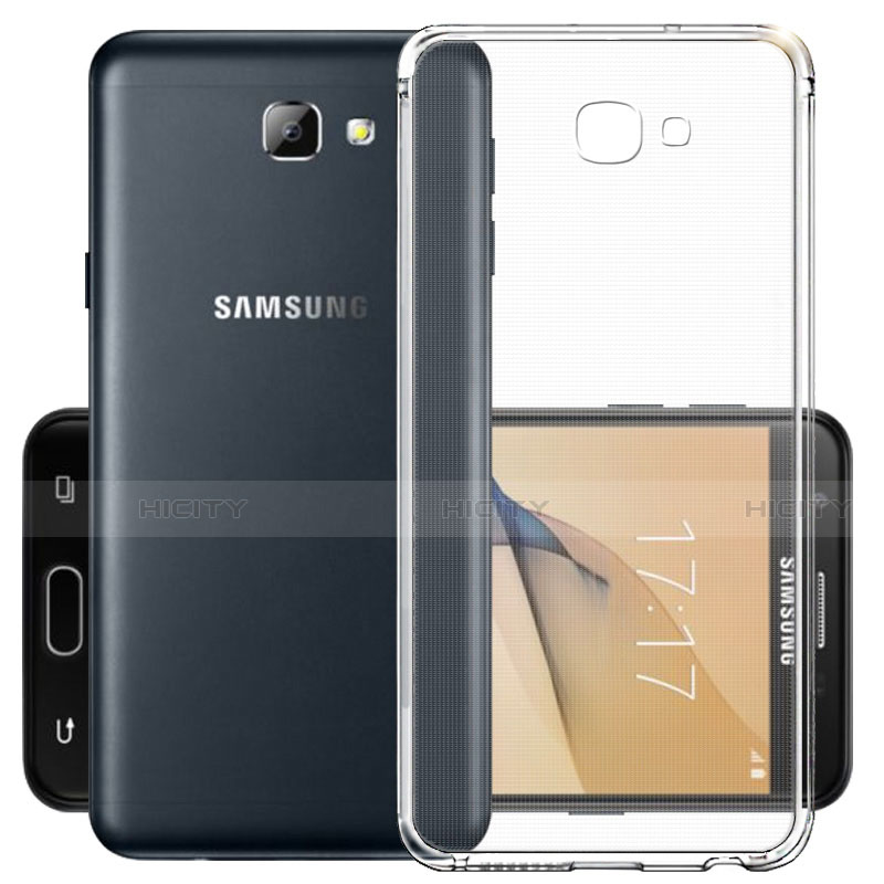 Custodia Silicone Trasparente Ultra Sottile Morbida per Samsung Galaxy J7 Prime Chiaro