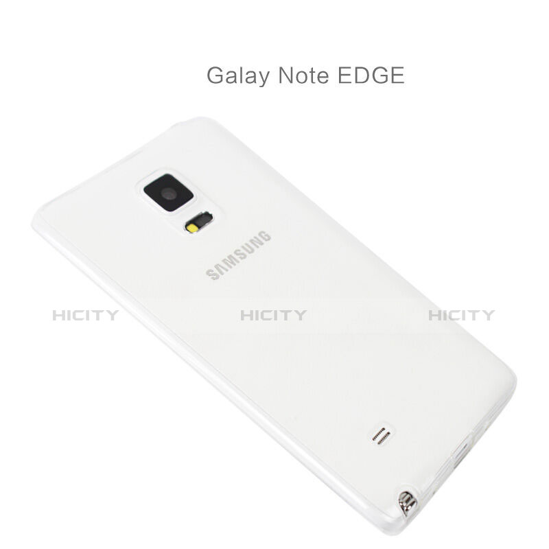 Custodia Silicone Trasparente Ultra Sottile Morbida per Samsung Galaxy Note Edge SM-N915F Chiaro