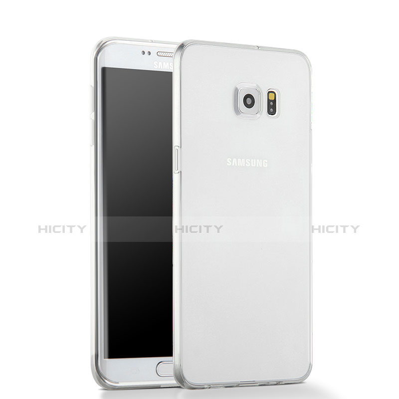 Custodia Silicone Trasparente Ultra Sottile Morbida per Samsung Galaxy S6 Edge+ Plus SM-G928F Chiaro