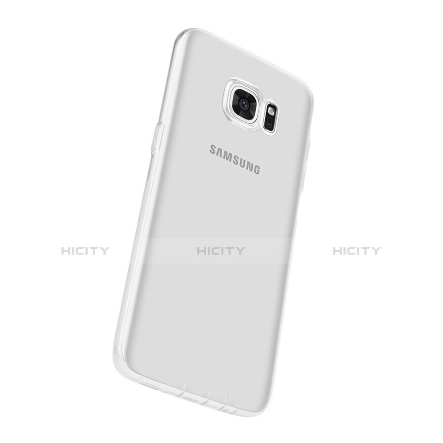 Custodia Silicone Trasparente Ultra Sottile Morbida per Samsung Galaxy S7 Edge G935F Chiaro