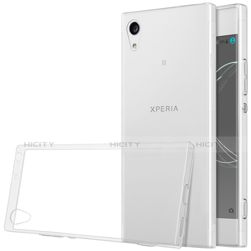 Custodia Silicone Trasparente Ultra Sottile Morbida per Sony Xperia XA1 Ultra Chiaro