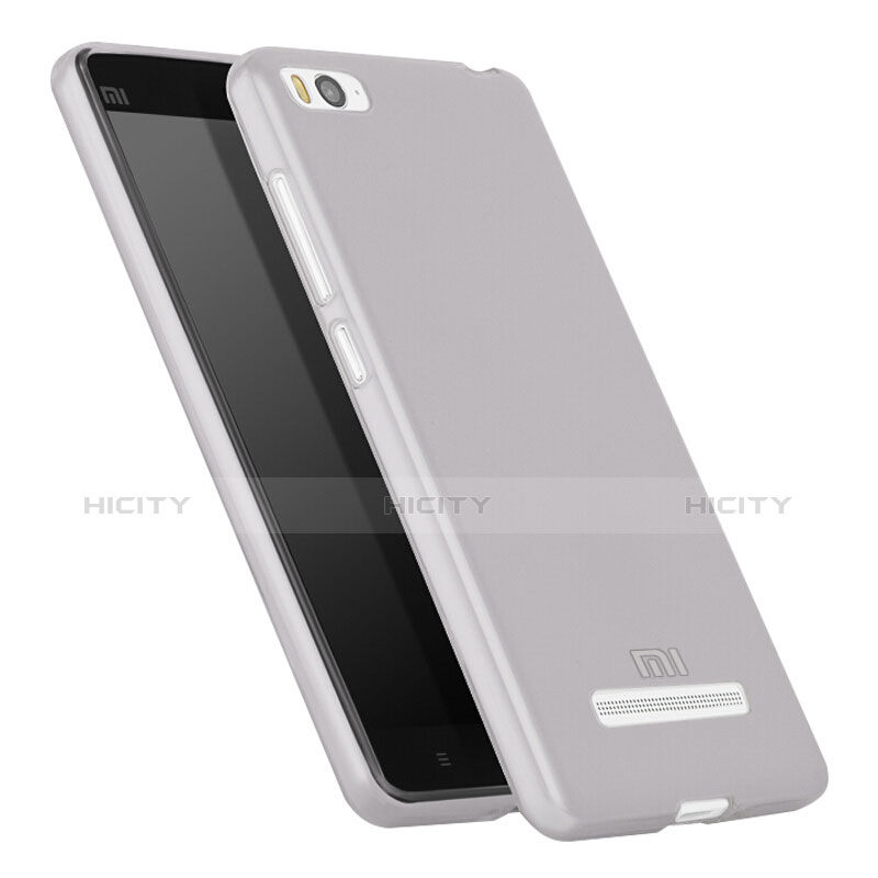 Custodia Silicone Trasparente Ultra Sottile Morbida per Xiaomi Mi 4C Grigio