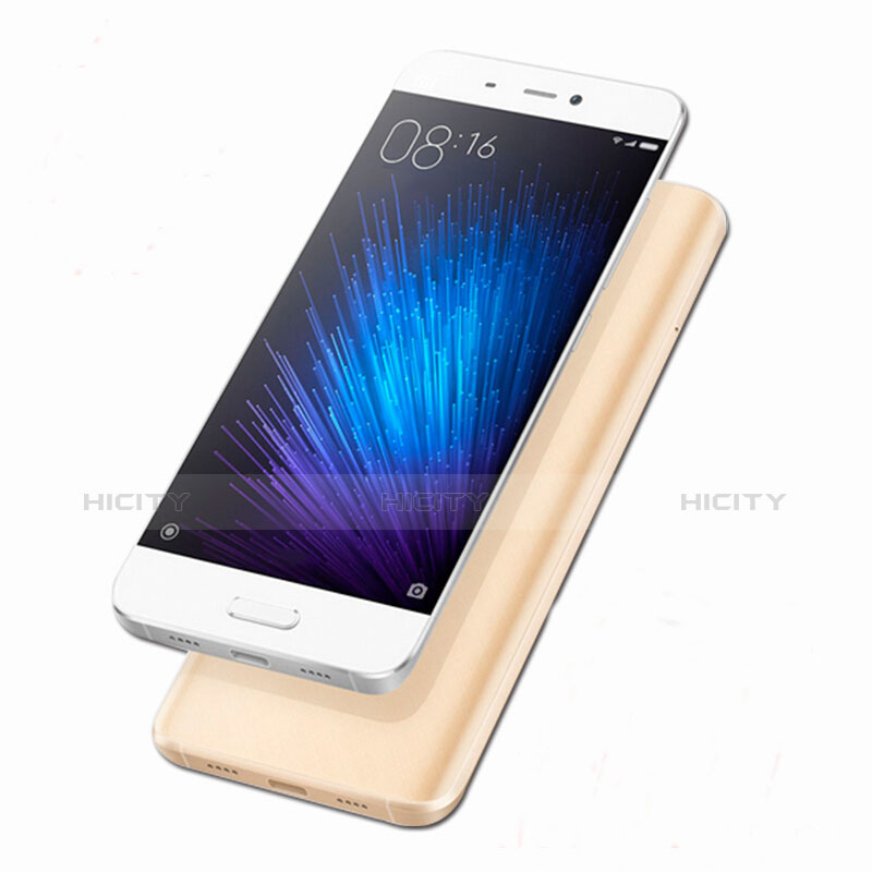Custodia Silicone Trasparente Ultra Sottile Morbida per Xiaomi Mi 5 Oro