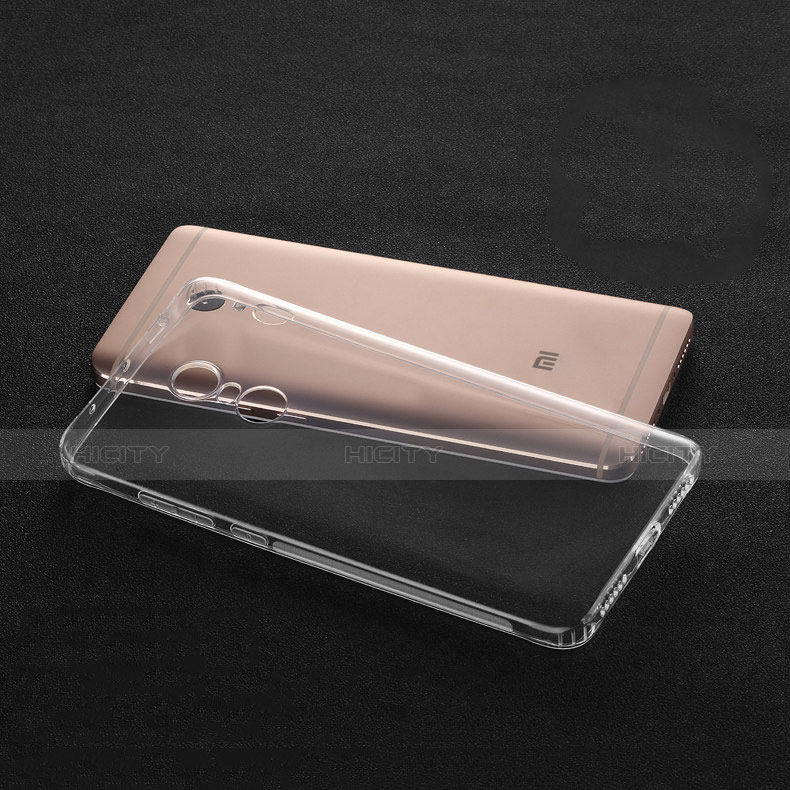 Custodia Silicone Trasparente Ultra Sottile Morbida per Xiaomi Redmi Note 4 Chiaro