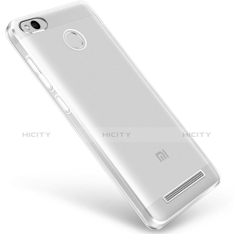 Custodia Silicone Trasparente Ultra Sottile Morbida Q01 per Xiaomi Redmi 3 High Edition Chiaro