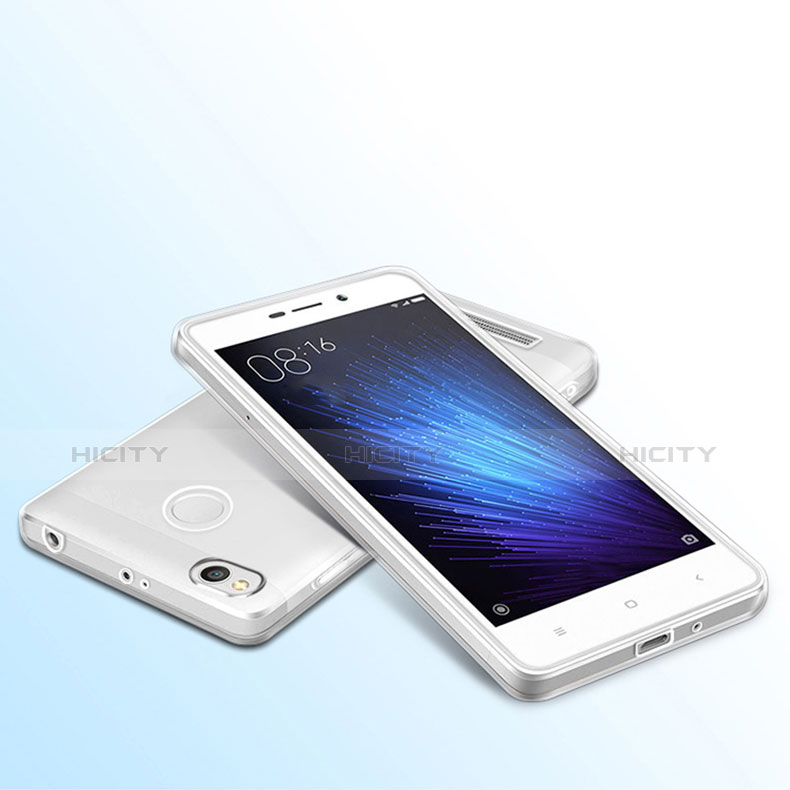 Custodia Silicone Trasparente Ultra Sottile Morbida Q01 per Xiaomi Redmi 3 High Edition Chiaro