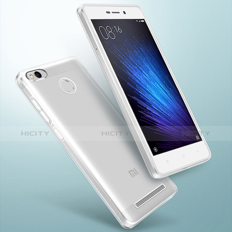 Custodia Silicone Trasparente Ultra Sottile Morbida Q01 per Xiaomi Redmi 3 Pro Chiaro