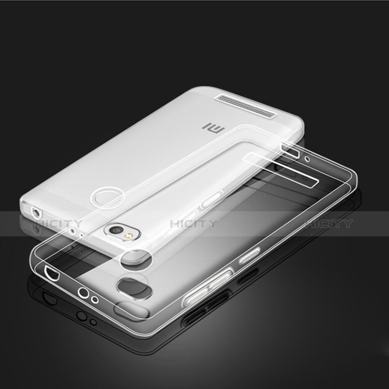 Custodia Silicone Trasparente Ultra Sottile Morbida Q01 per Xiaomi Redmi 3S Chiaro