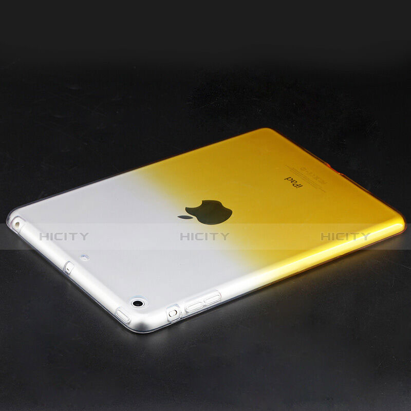Custodia Silicone Trasparente Ultra Sottile Morbida Sfumato per Apple iPad Mini 3 Giallo