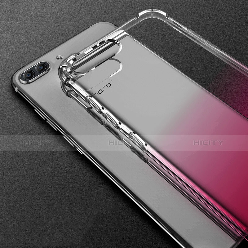 Custodia Silicone Trasparente Ultra Sottile Morbida Sfumato per Huawei Honor View 10 Rosa