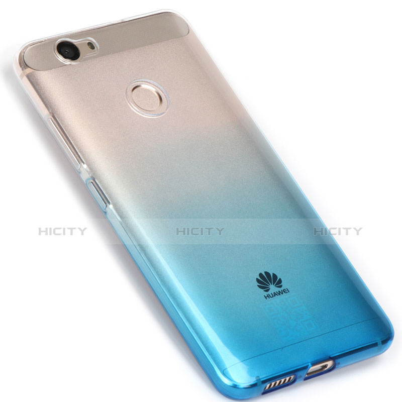 Custodia Silicone Trasparente Ultra Sottile Morbida Sfumato per Huawei Nova Blu