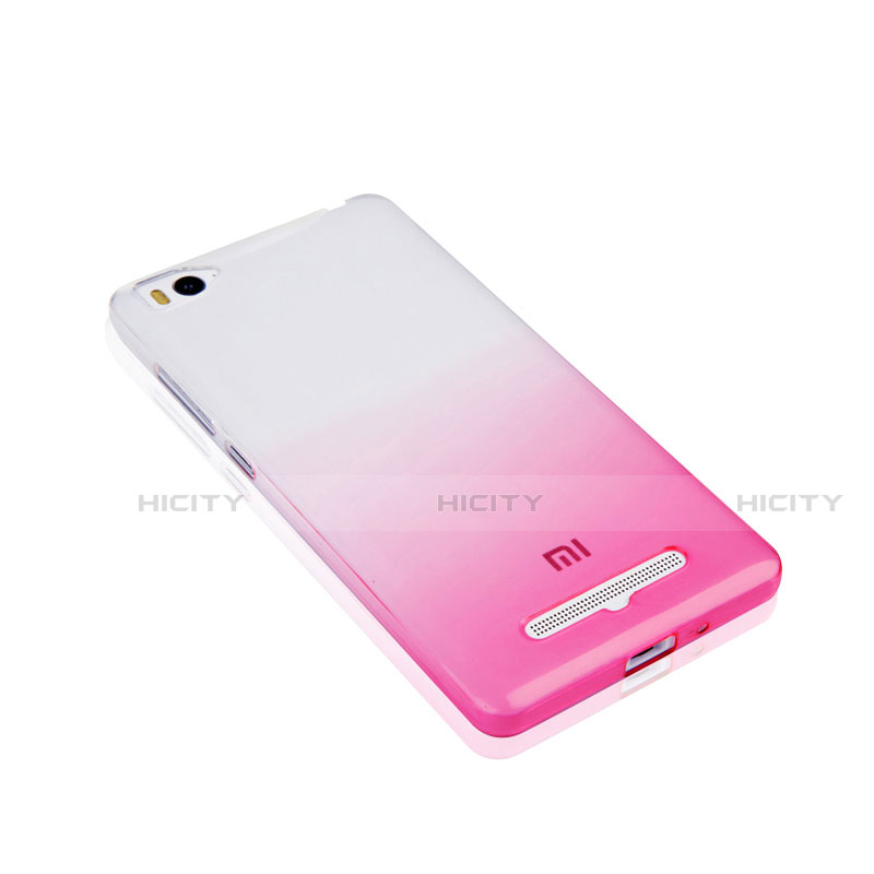 Custodia Silicone Trasparente Ultra Sottile Morbida Sfumato per Xiaomi Mi 4C Rosa