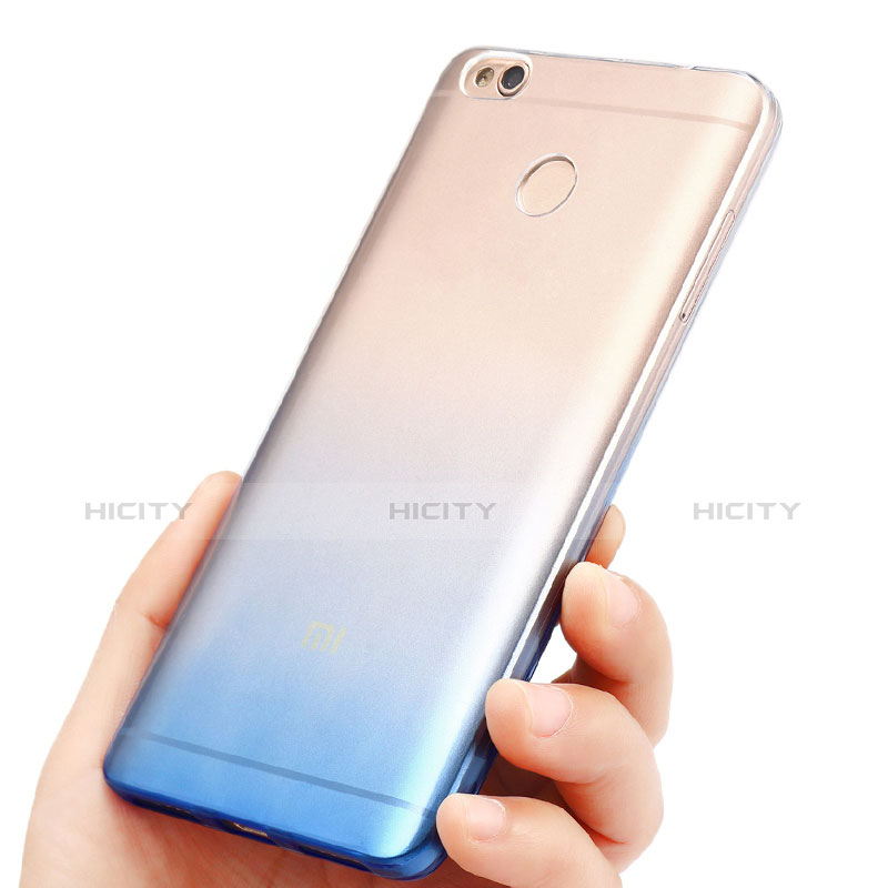 Custodia Silicone Trasparente Ultra Sottile Morbida Sfumato per Xiaomi Redmi 4X Blu
