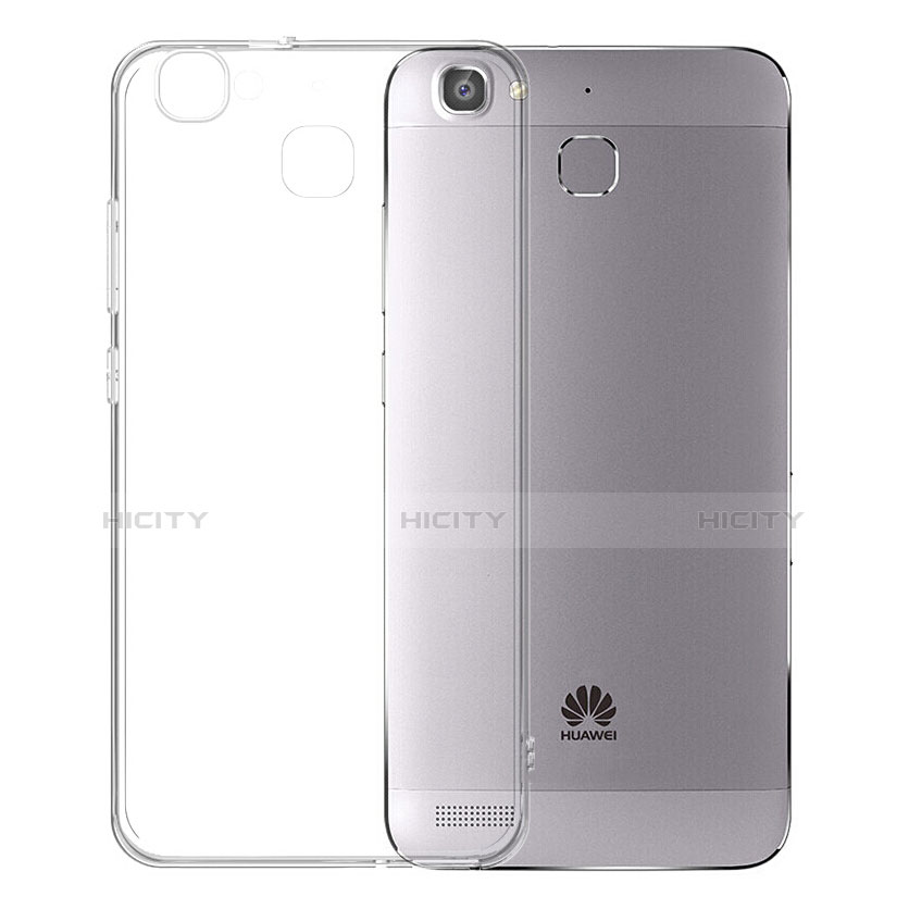 Custodia Silicone Trasparente Ultra Sottile Morbida T02 per Huawei Enjoy 5S Grigio