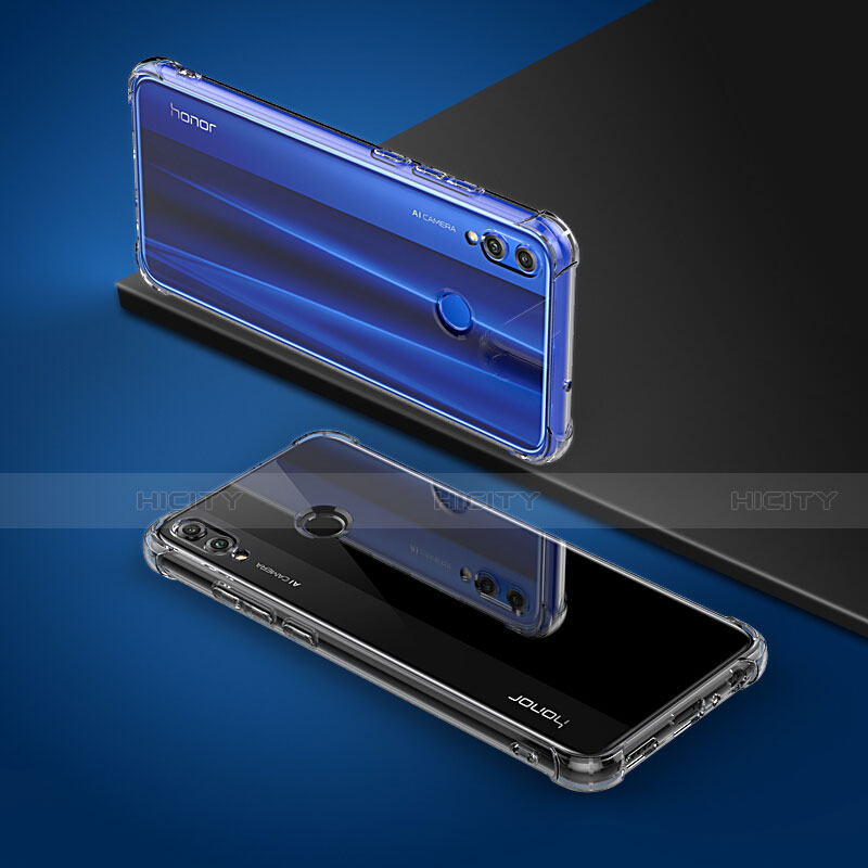 Custodia Silicone Trasparente Ultra Sottile Morbida T02 per Huawei Honor V10 Lite Chiaro