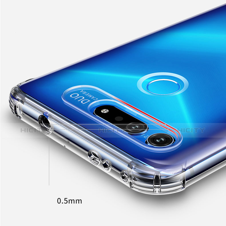 Custodia Silicone Trasparente Ultra Sottile Morbida T02 per Huawei Honor View 20 Chiaro