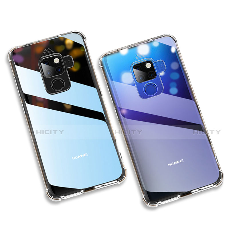 Custodia Silicone Trasparente Ultra Sottile Morbida T02 per Huawei Mate 20 X 5G Chiaro