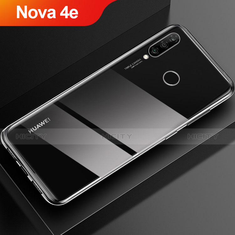 Custodia Silicone Trasparente Ultra Sottile Morbida T02 per Huawei Nova 4e Chiaro