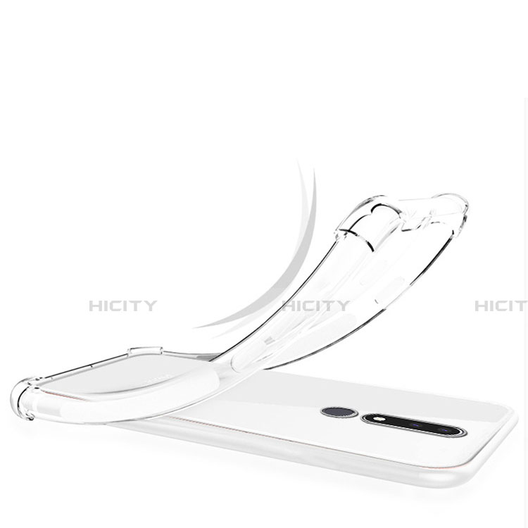 Custodia Silicone Trasparente Ultra Sottile Morbida T02 per Nokia X3 Chiaro