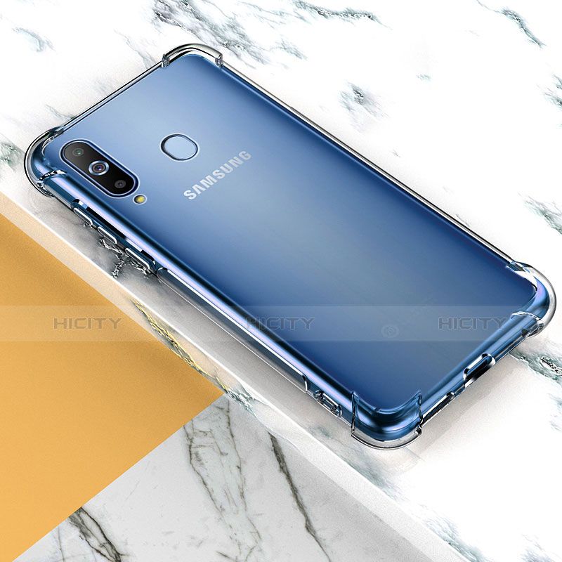 Custodia Silicone Trasparente Ultra Sottile Morbida T02 per Samsung Galaxy A8s SM-G8870 Chiaro