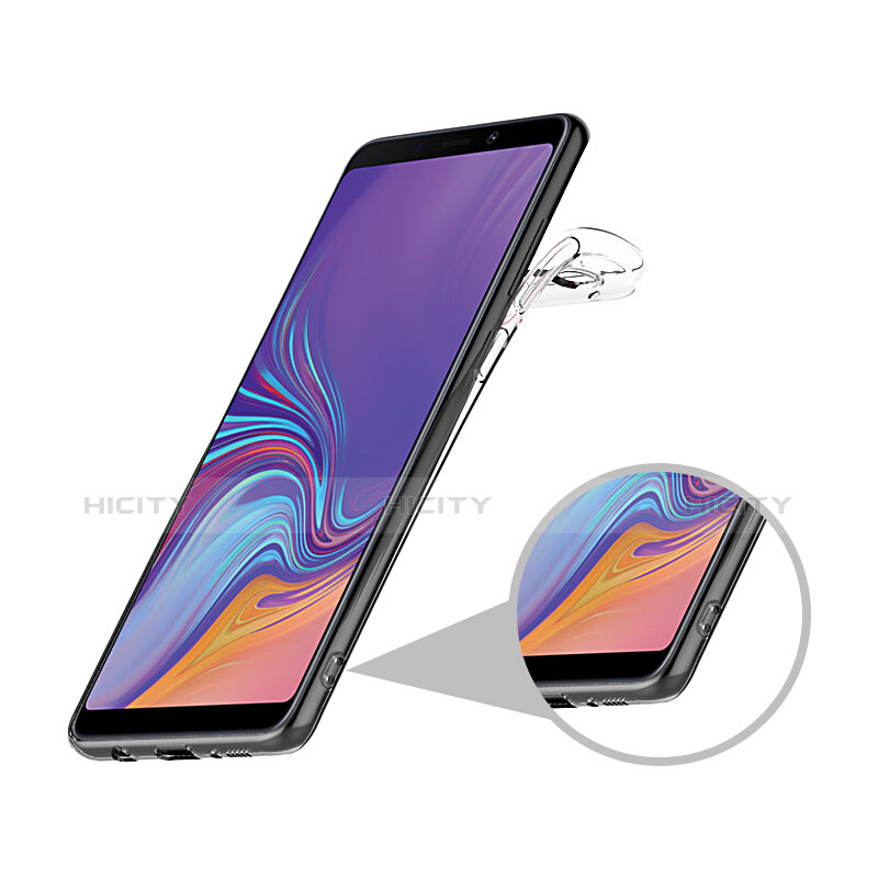 Custodia Silicone Trasparente Ultra Sottile Morbida T02 per Samsung Galaxy A9s Chiaro