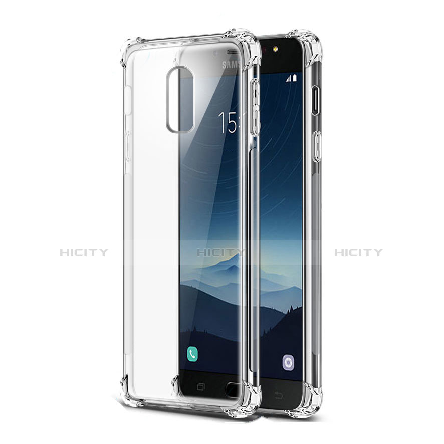 Custodia Silicone Trasparente Ultra Sottile Morbida T02 per Samsung Galaxy C7 (2017) Chiaro