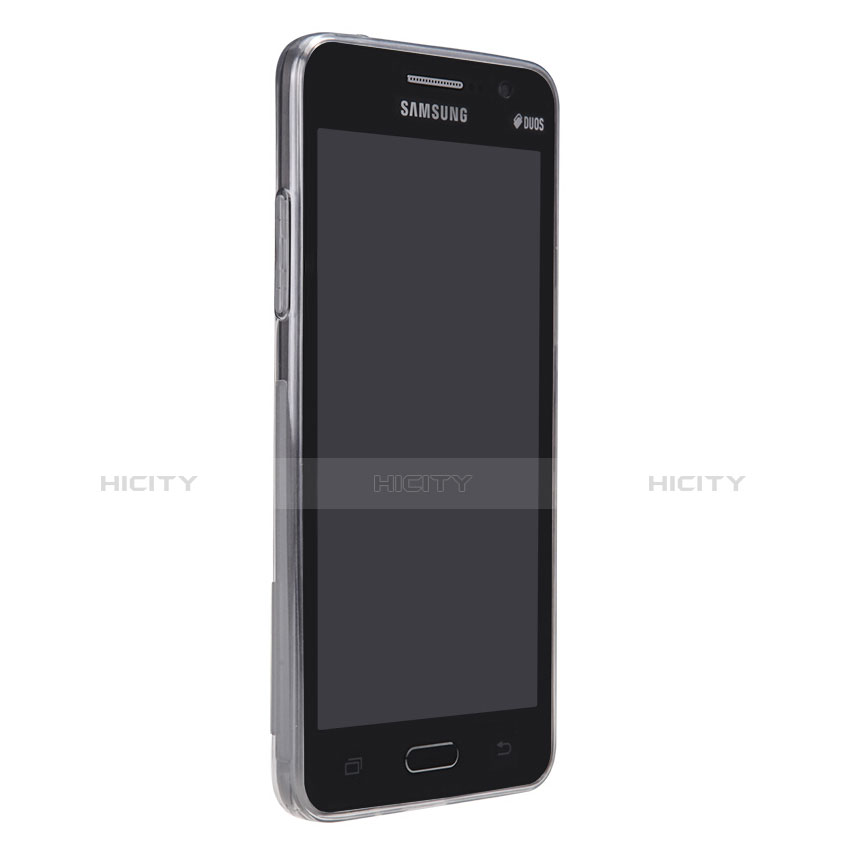 Custodia Silicone Trasparente Ultra Sottile Morbida T02 per Samsung Galaxy Grand Prime 4G G531F Duos TV Chiaro