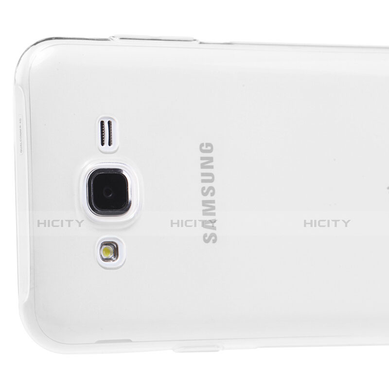 Custodia Silicone Trasparente Ultra Sottile Morbida T02 per Samsung Galaxy J5 SM-J500F Chiaro