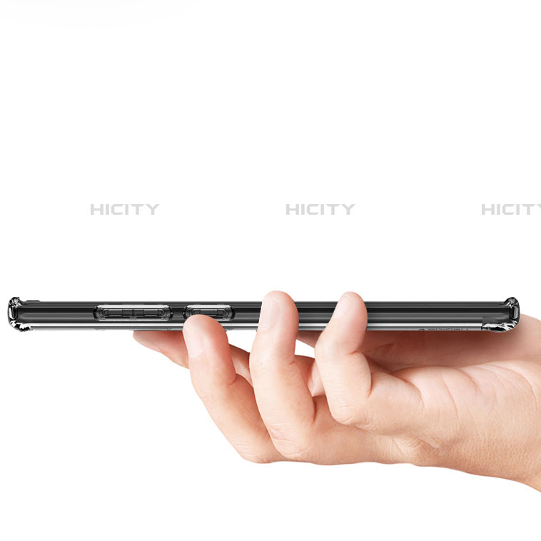 Custodia Silicone Trasparente Ultra Sottile Morbida T02 per Samsung Galaxy Note 10 5G Chiaro