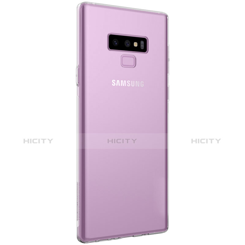 Custodia Silicone Trasparente Ultra Sottile Morbida T02 per Samsung Galaxy Note 9 Chiaro