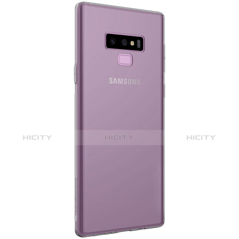 Custodia Silicone Trasparente Ultra Sottile Morbida T02 per Samsung Galaxy Note 9 Grigio