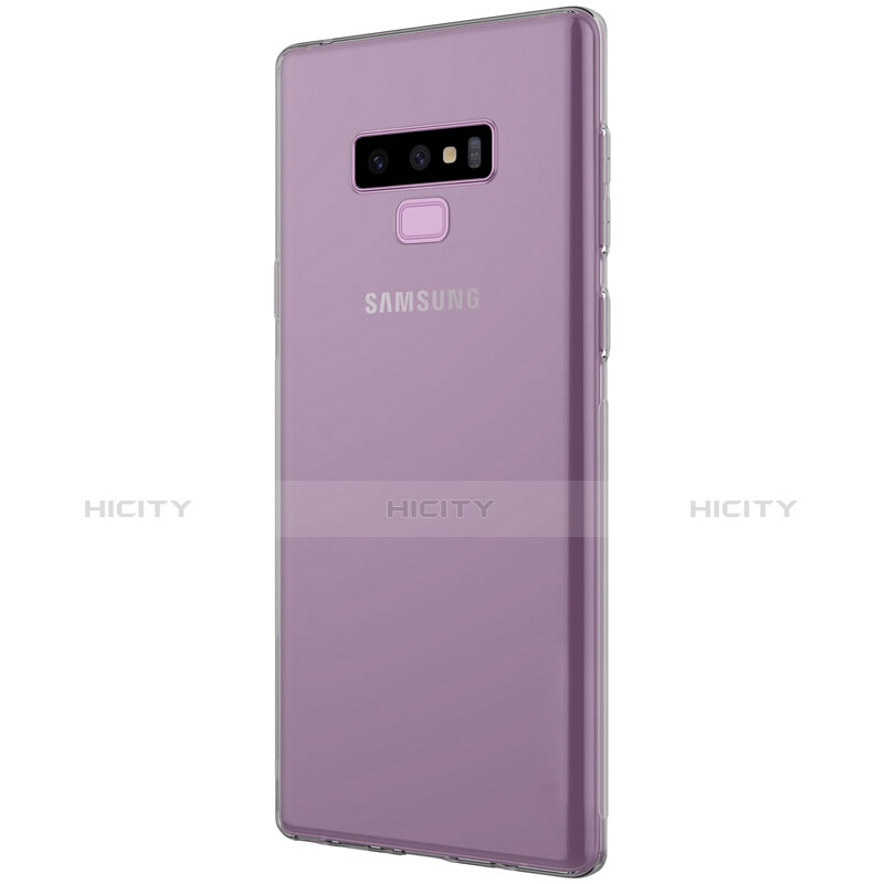 Custodia Silicone Trasparente Ultra Sottile Morbida T02 per Samsung Galaxy Note 9 Grigio