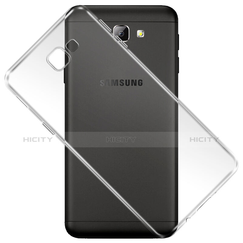 Custodia Silicone Trasparente Ultra Sottile Morbida T02 per Samsung Galaxy On5 (2016) G570 G570F Chiaro