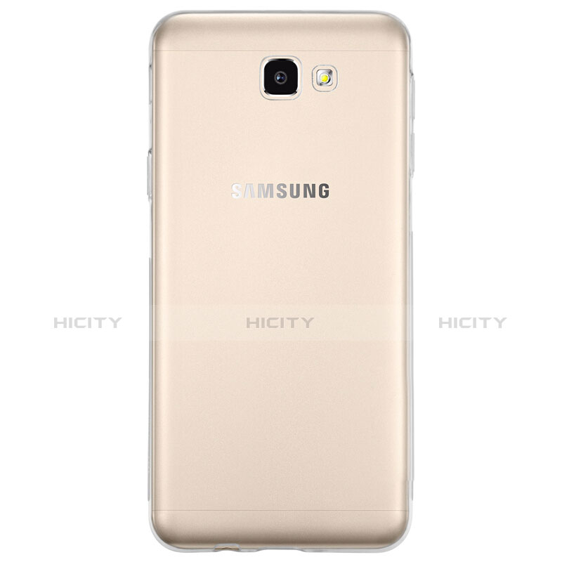 Custodia Silicone Trasparente Ultra Sottile Morbida T02 per Samsung Galaxy On7 (2016) G6100 Chiaro