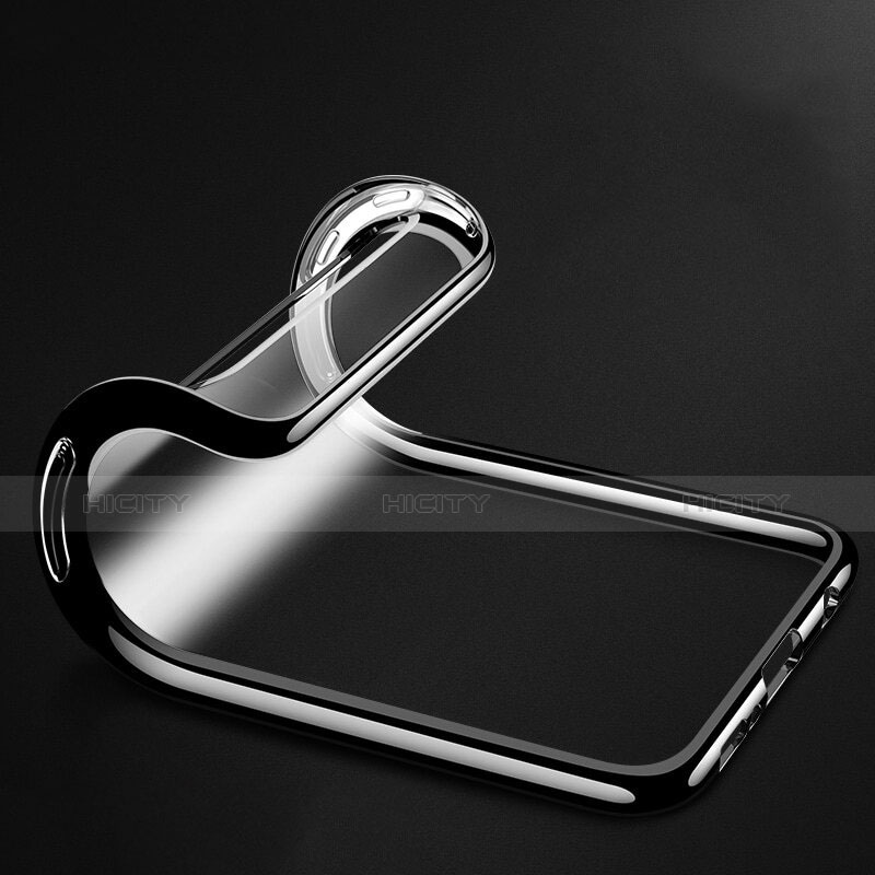 Custodia Silicone Trasparente Ultra Sottile Morbida T02 per Samsung Galaxy S10 Nero