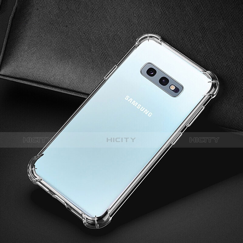 Custodia Silicone Trasparente Ultra Sottile Morbida T02 per Samsung Galaxy S10e Chiaro