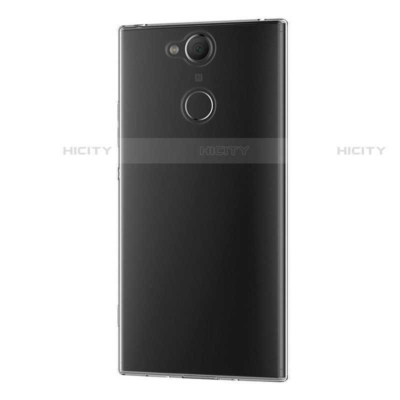 Custodia Silicone Trasparente Ultra Sottile Morbida T02 per Sony Xperia XA2 Chiaro