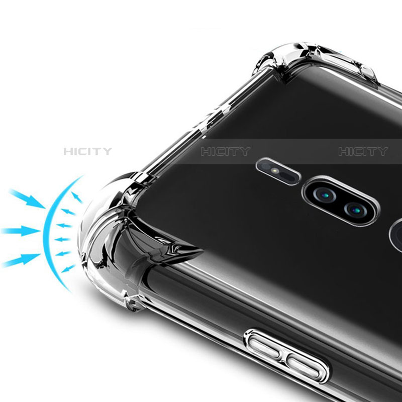 Custodia Silicone Trasparente Ultra Sottile Morbida T02 per Sony Xperia XZ2 Premium Chiaro