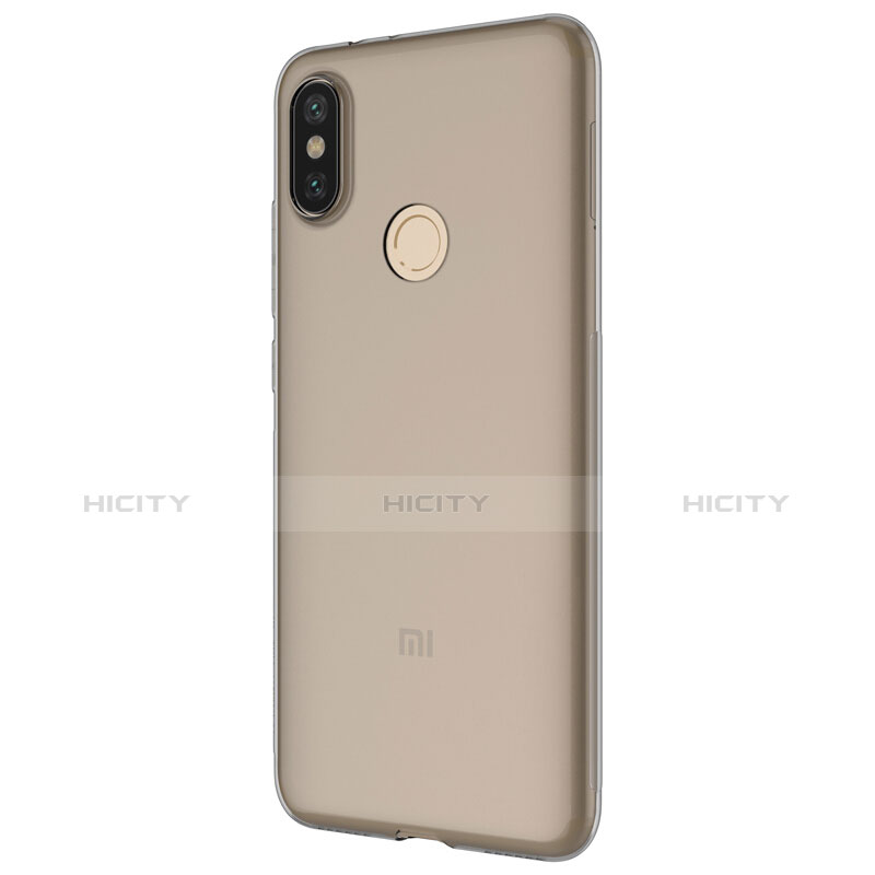 Custodia Silicone Trasparente Ultra Sottile Morbida T02 per Xiaomi Mi 6X Grigio