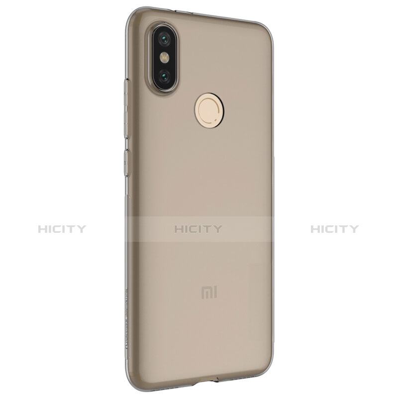 Custodia Silicone Trasparente Ultra Sottile Morbida T02 per Xiaomi Mi 6X Grigio